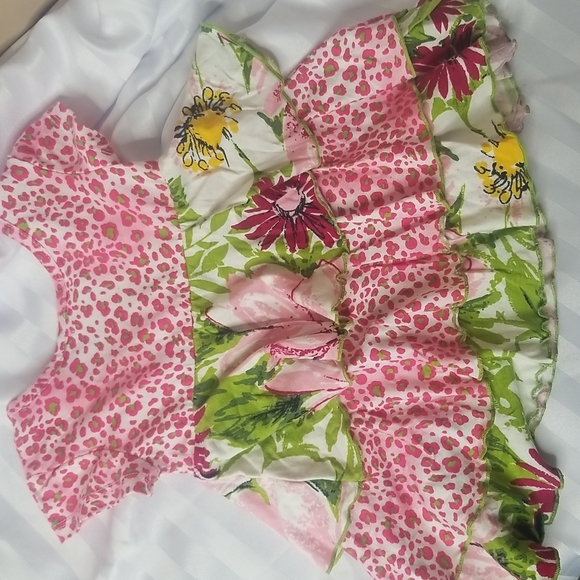 BABY NAY LAYERED DRESS SIZE 18 MONTHS PINK FLORAL -COTTON - Picture 4 of 8
